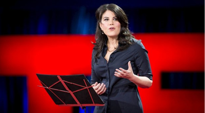 Monica Lewinski: Uma lição de ciberbullying (violência verbal) dezassete anos depois