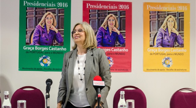 Professora universitária Graça Castanho é candidata às Eleições Presidenciais em 2016