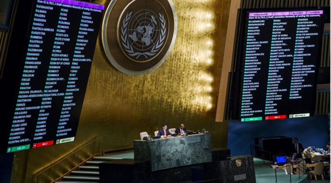 Cuba dececionada com voto contra dos EUA ao fim do embargo