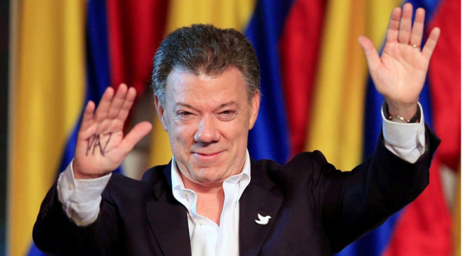 Presidente da Colômbia conquista o Prémio  Nobel da Paz 2016