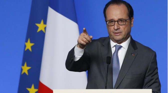 François Hollande avisa Trump que compromissos para reduzir aquecimento global são “irreversíveis”