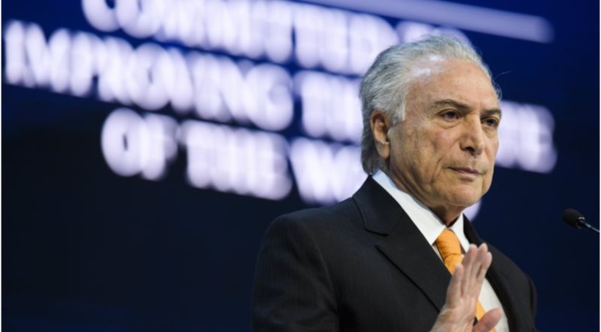 Michel Temer diz que não é nem será candidato às presidenciais de outubro no Brasil