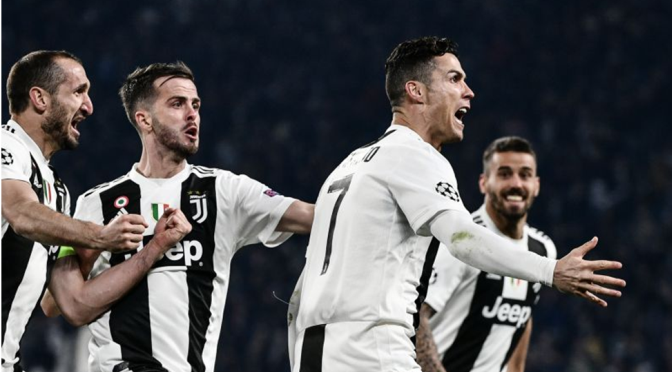 Hat-trick de Cristiano Ronaldo elimina Atlético e coloca Juventus nos quartos-de-final