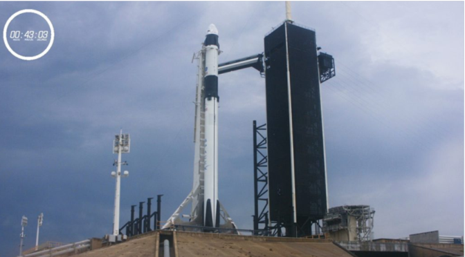 Missão da SpaceX fica em terra devido à falta de condições atmosféricas para voar